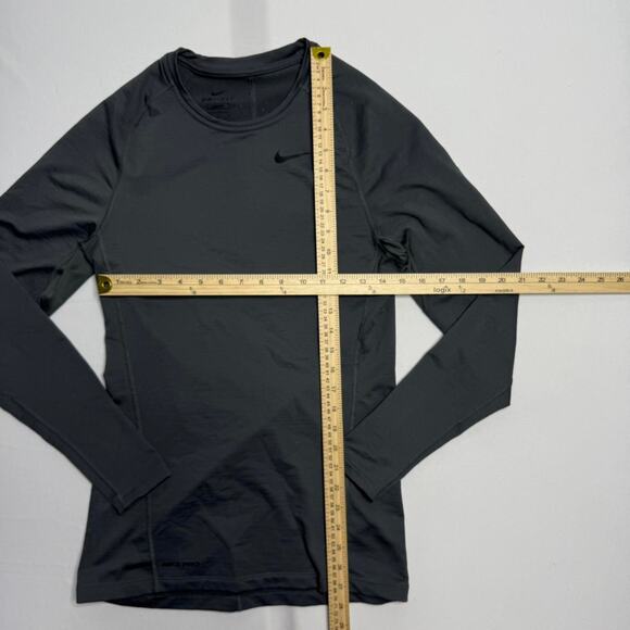 Nike Pro Dri-Fit Grey Long Sleeve Top Activewear Size Small - Picture 5 of 5